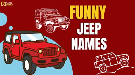 250+ Funny Jeep Names (Hilarious Ideas) - Names Crunch