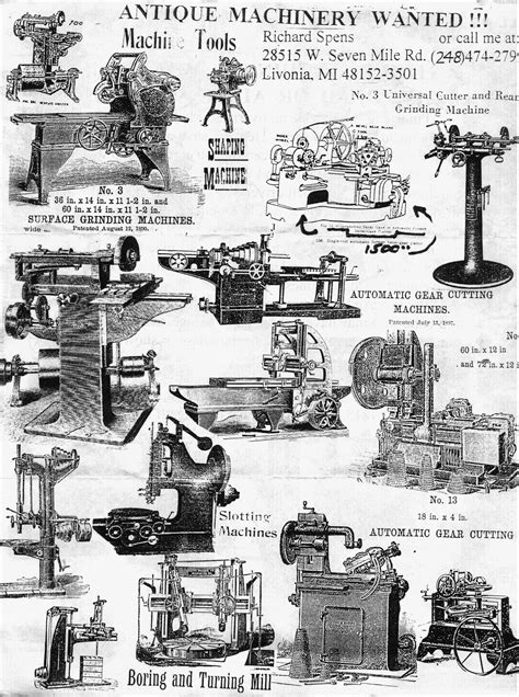 Antique Machine Tools 的图像结果