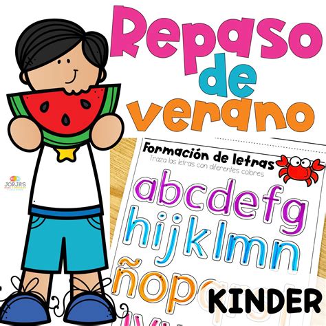 Repaso de verano preescolar Summer Review in Spanish Prek Activities - Jorja's Dual Language ...