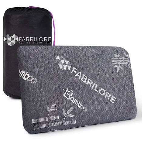 Fabrilore Memory Foam Pillow | Bed Pillows for Sleeping, Neck Pain ...
