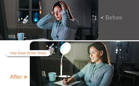 Buy Shyineyou Light Therapy Lamp, UV-Free 10000 Lux Therapy Light with ...
