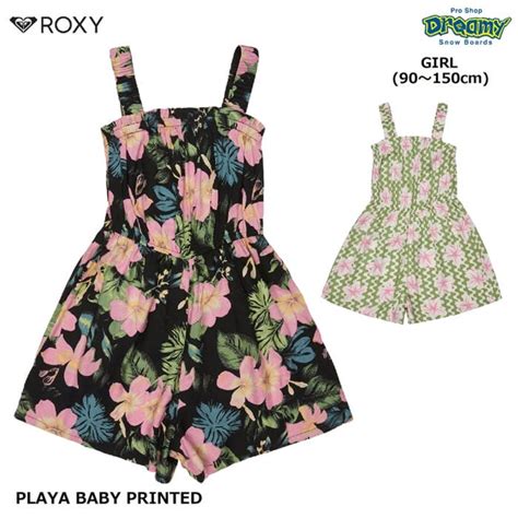 ROXY PLAYA BABY PRINTED ERGWO03006 キッズ ロンパース 90-150cm キャミソールタイプ キュロット型 ...