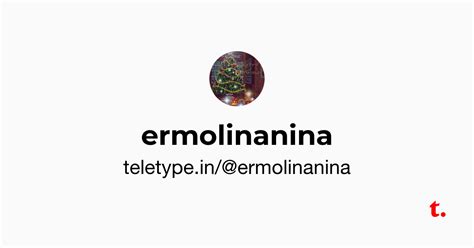 @ermolinanina — Teletype