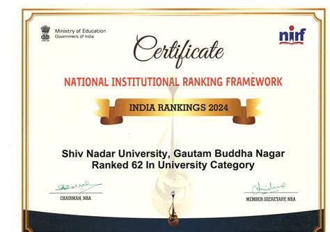 National Institutional Ranking Framework (NIRF)