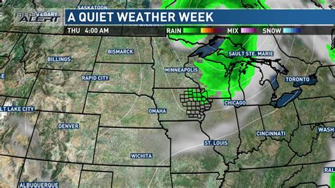 Dry and sunny weather takes us through the workweek