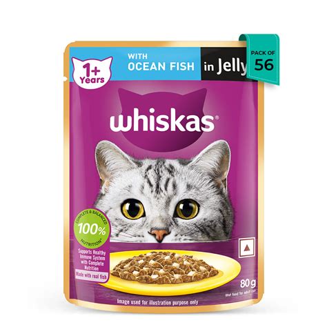 Whiskas Adult Ocean Fish Wet Cat Food - 85g | Zigly