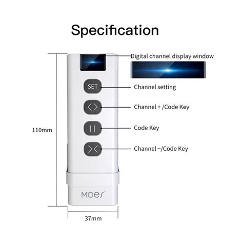 MOES Smart Curtain Remote Control | Concept Kart