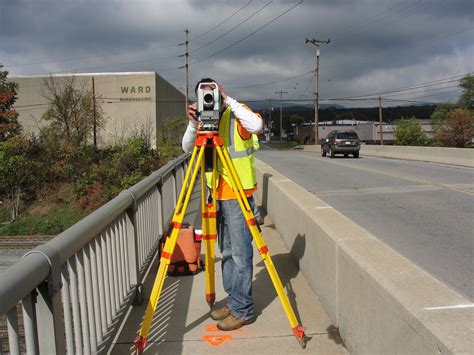 Highway Construction Surveying Road Survey Hi Res Stock Photography