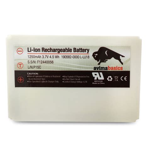 Buy AVIMABASICS 1250mAh 3.7V Li-Ion Battery Compatible with Logitech ...