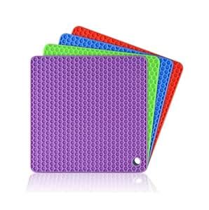 Buy Arxon Trivet Mats Silicone Table Mats Heat Resistant Hot Pans Non ...