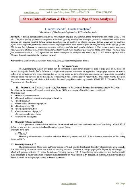 SIF Analysis in Pipe Stress: Insights from ASME B31.3 - Studocu