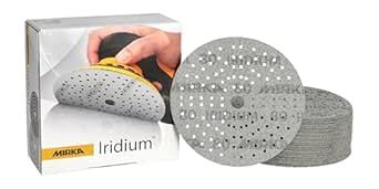 Mirka 24-6MH-080 Iridium 6" Grip Sanding Discs 121H 80G (50 discs/box ...