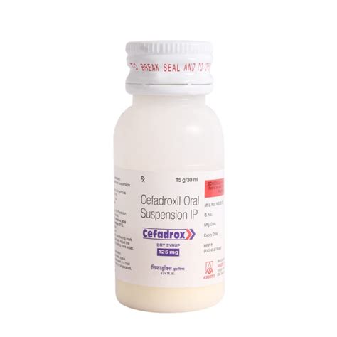 Cefadrox 125 mg Syrup 30 ml : Amazon.in: Health & Personal Care