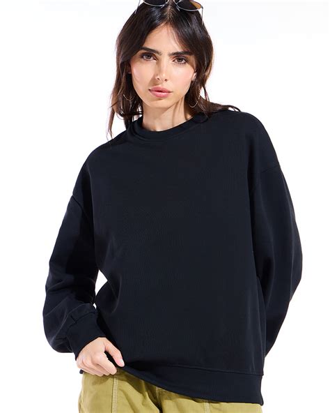 Womens Black Sweatshirt