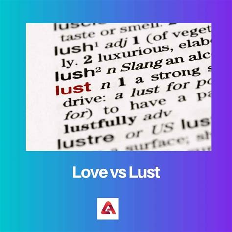 Difference Between Love and Lust