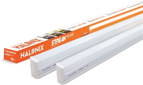 Halonix 20W LED Cool White Batten, Pack of 2, (Streak Squar) : Amazon ...