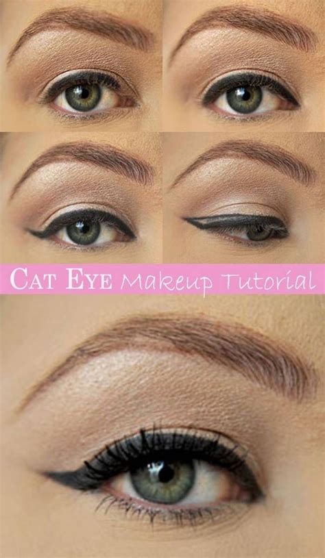 Cat Eye Makeup Tutorial 的图像结果