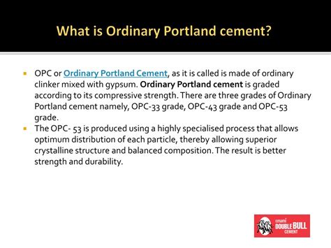 PPT - What is Ordinary Portland cement PowerPoint Presentation, free ...