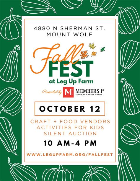 Fall Fest at Leg Up Farm is only a few days away! Join us for this ...