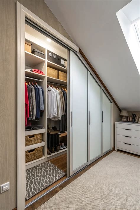 Innovative Ideas for Making the Most of a Slanted Closet - Light and Layer