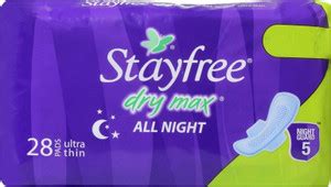 STAYFREE Dry Max All Night - Ultra Thin Sanitary Pad | Buy Women ...
