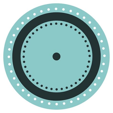 Okrągłe koło Logo Symbol graficzny Okrągły abstrakcyjny minimalistyczny ...