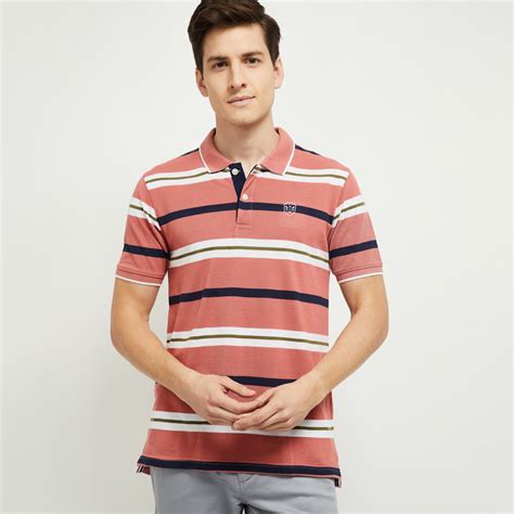 MAX Striped Slim Fit Polo T-shirt | Max | Egattur | Kanchipuram