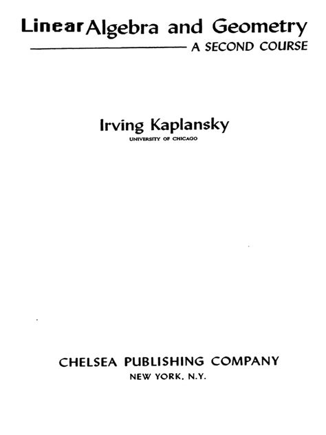 Image result for A Second Course in Linear Algebra Stephan