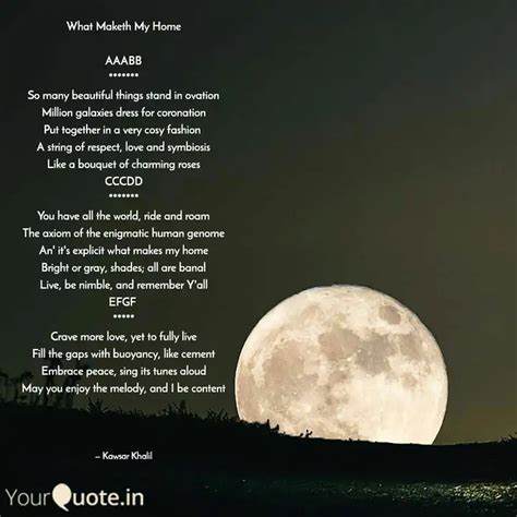What Maketh My Home AAAB... | Quotes & Writings by Kawsar Ahmed | YourQuote