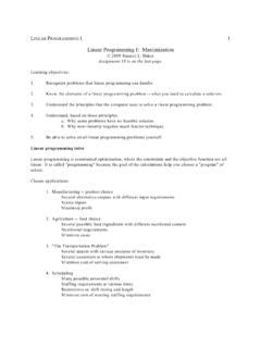 Image result for Maximization and Minimization in Linear Programming by Sami Tutorial