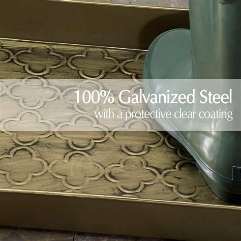 Buy HF by LT Sunflowers Pattern Metal Boot, 30 x 13 inches, Antique ...