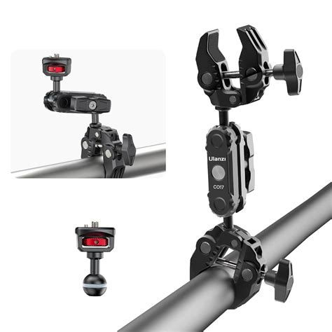 Buy ULANZI Super Clamp Double Camera Clamp with 1/4" Adapter, CO17 Crab ...