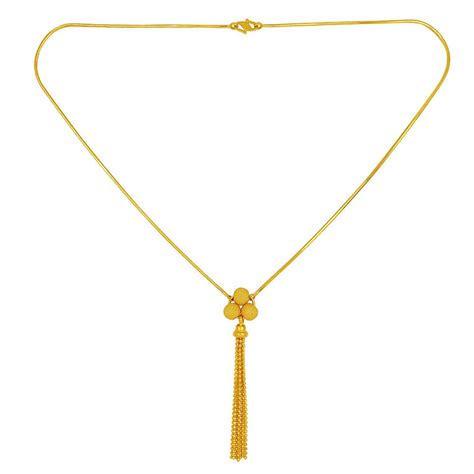 Jos Alukkas 22KT Yellow Gold Necklace for Women (G549) : Amazon.in: Fashion