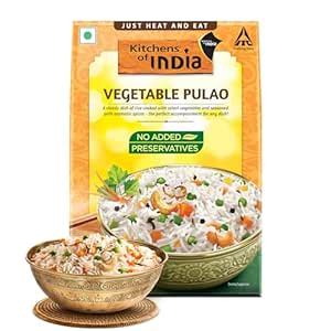 Kitchens of India Vegetable Pulao, ITC Ready to Eat Indian Food, Just ...