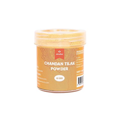 Swaha Chandan Tilak Powder | Natural Sandalwood Powder | Chemical Free ...