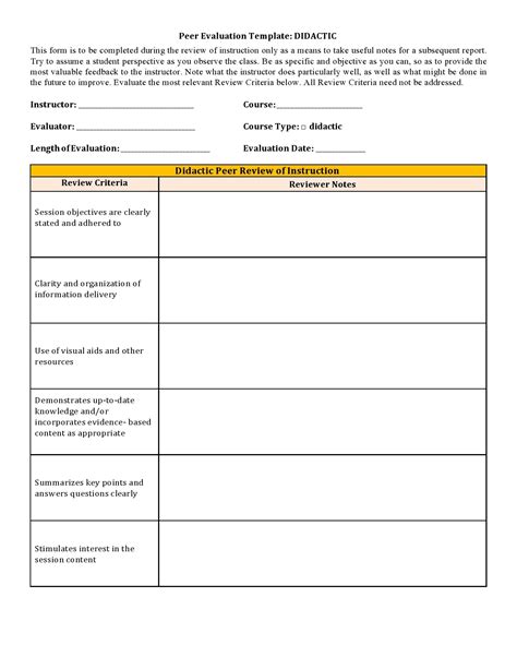 Peer Review Form Template Fill Online Printable Fillable Blank - Form ...