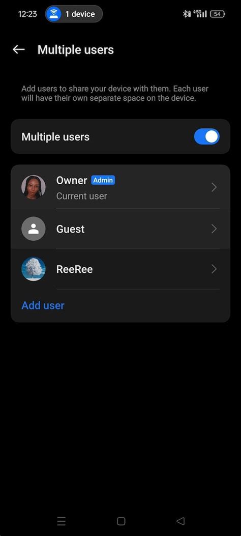 Switch User Android 的图像结果
