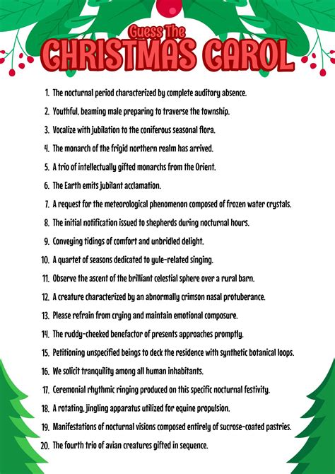Free Printable Christmas Brain Teasers For Adults