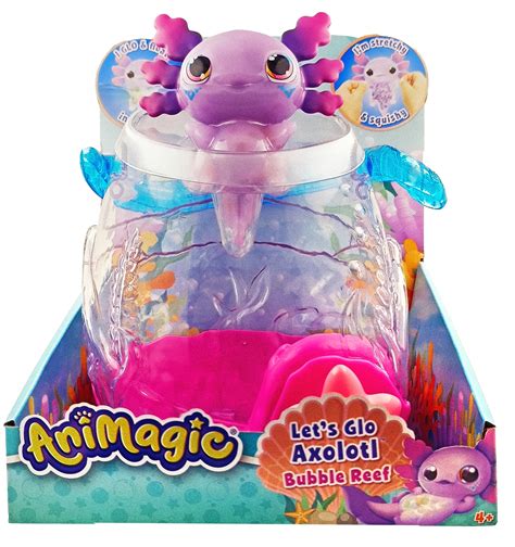 Animagic: Let’s Glo Axolotl Bubble Reef | Portable Magic Bubble ...