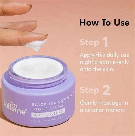 Anti-Ageing Night Cream with Black Tea Complex - 50 ml – mCaffeine