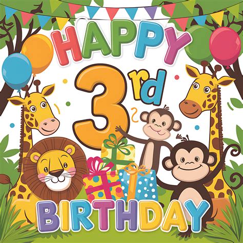 Free Download Happy 3rd Birthday