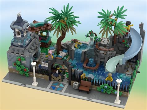 Image result for LEGO Swimming Pool Tutorial