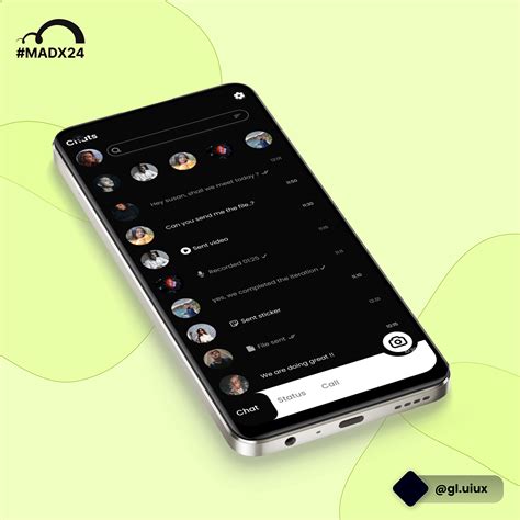 Chat Screen Design 的图像结果