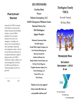 Fillable Online upperpdymca Darlington Family YMCA 2011 SPONSORS - YMCA ...