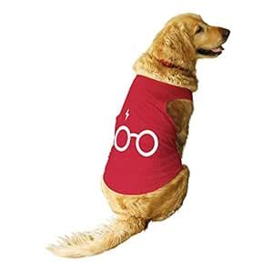 Ruse. Pet Harry Potter Scar and Glasses Printed Round Neck Sleeveless ...