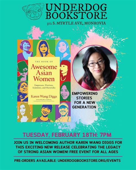 The Book of Awesome Asian Women: Meet Author Karen Wang Diggs at ...