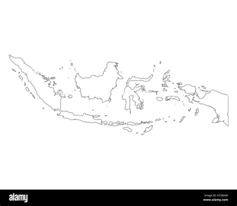 Indonesia map Black and White Stock Photos & Images - Alamy