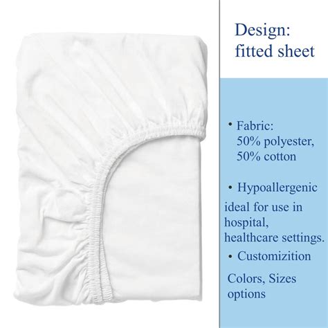 Hospital Bed Sheet Set with Little Pillow – Soft, Comfortable, and ...