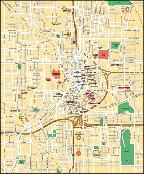Map of Atlanta: offline map and detailed map of Atlanta city