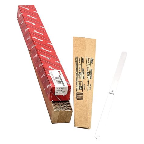 Starrett Tempered Steel Thickness Gage or Feeler Stock Assortment with ...